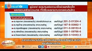 เรื่องเล่าเช้านี้ หลายหน่วยงานในไทยเปิดรับบริจาคช่วยเหลือผู้ประสบภัยแผ่นดินไหวเนปาล (27 เม.ย.58)