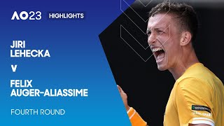 Jiri Lehecka v Felix Auger-Aliassime Highlights | Australian Open 2023 Fourth Round