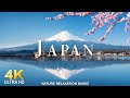 FLYING OVER JAPAN (4K ULTRA HD) Amazing Beautiful Nature Scenery with Relaxing Music | 4K LIVE VIDEO