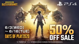 PUBG - 50% off Days of Play | PS4