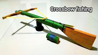 Cara membuat crossbow mini dari bambu untuk berburu dan menembak ikan #crossbow #crossbow_fishing