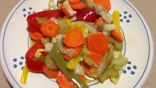 Giardiniera, video recipes in English, Monopoli (Puglia) Italy