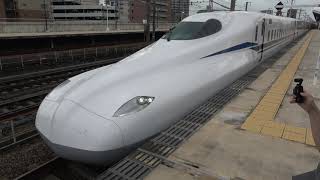 上りこだま初運用！JR東海 N700S系 量産車 J1編成 (こだま736号東京行き) 三河安城待避→発車シーン