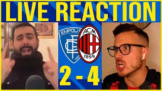 [È SUCCESSO DI TUTO] EMPOLI - MILAN: 2-4 || Live Reaction feat Steve
