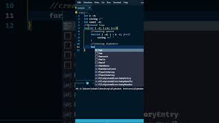 Alphabet Pattern 8 in javascript #shorts #viral