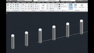 AutoCAD - Copy command ( Copy array)