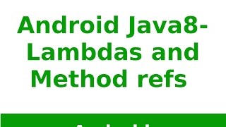 Android Tutorial 2019 - Android Java 8