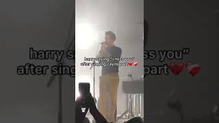 Harry saying"𝐈 𝐌𝐢𝐬𝐬 𝐘𝐨𝐮" after singing Zayn's Part😭💖 | ONE DIRECTION 💝 #zarry