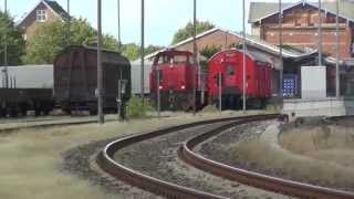 Rangeren in de trein yard van Niebüll