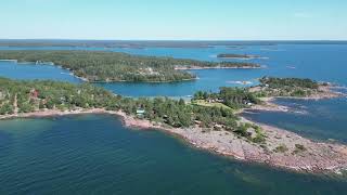 Drone flight over Degersand beach in Eckerö, Åland, Finland 11.7.23 II