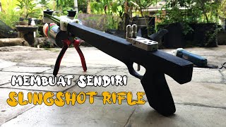 ライフル型スリングショット 製作と射撃 Slingshot Rifle