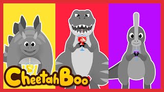 [🎉 NEW] My color is gone!😫 | Rainbow-colored Dinosaurs | Colorfulr Dinosaur | #Cheetahboo