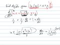 Find dy/dx given ln(xy)=x+y