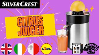 CITRUS JUICER SilverCrest SZR 85 A1 UK ENGLISH IRISH MALTESE IL-LINGWA MALTIJA  LIDL