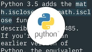 What is the best way to compare floats for almost-equality in Python?