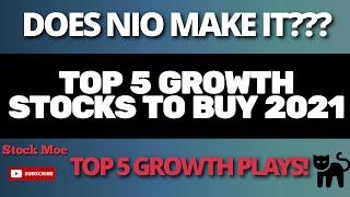 TOP 5 BEST GROWTH STOCKS TO BUY NOW & YES NIO STOCK PRICE PREDICTION IS INCLUDED
