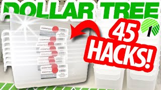 😲*GENIUS* Dollar Tree Organization HACKS! 45 AMAZING DIYS! WORTHY finds to GRAB NOW!