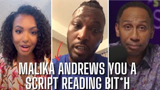 Kwame Brown DESTROYS Malika Andrews & Stephen A Smith GOES OFF "YALL SOME SCRIPT READING BI**H"
