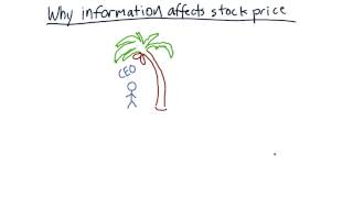 Why information affects stock price