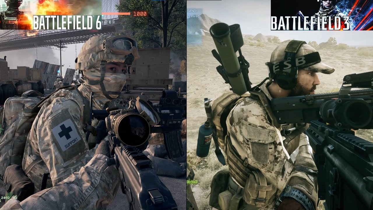 Battlefield 6 Vs Battlefield 3 Comparison 2025 Vs 2011 Youtube