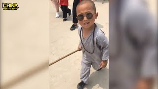 3-year-old Kungfu Warrior 少林寺3岁超萌小武僧走红