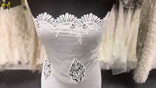 Ivory Embroidered Lace - Ursula