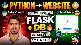 👉 Build Real Web App 🔥 | Flask + MySQL Project | Python Backend 🚀