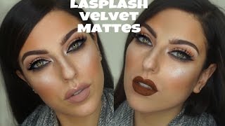 LASplash Velvet Matte Full Collection Lip Swatch and Review | AmberMDean