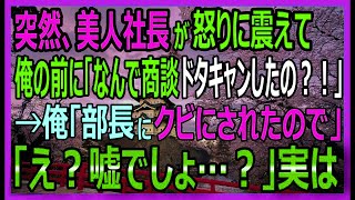 【感動する話】居酒屋で飲んでいると突然、美人社長が大激怒で俺の前に…「なんで商談ドタキャンしたのよ！？」俺「部長にクビにされて…」社長「え…嘘でしょ…」【いい話・スカッと・スカッとする話・朗読】