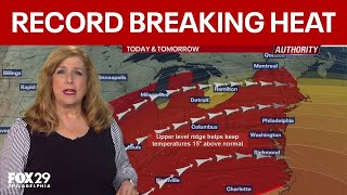 Philadelphia weather: Record-breaking temperatures expected Wednesday, Thursday