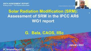 人工干预太阳辐射 (SRM)：IPCC AR6 WG1 报告中对 SRM 的评估