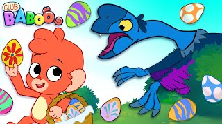 Club Baboo Easter Dino Cartoon | Find all the Easter Eggs with Baboo and the OVIRAPTOR