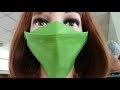 diy mask เย็บง่าย ใส่บาย หน้ากากผ้าแบบพับครึ่ง หายใจโล่งสบาย