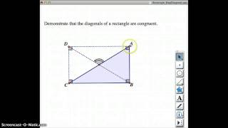 Diagonals of a Rectangle Congruent