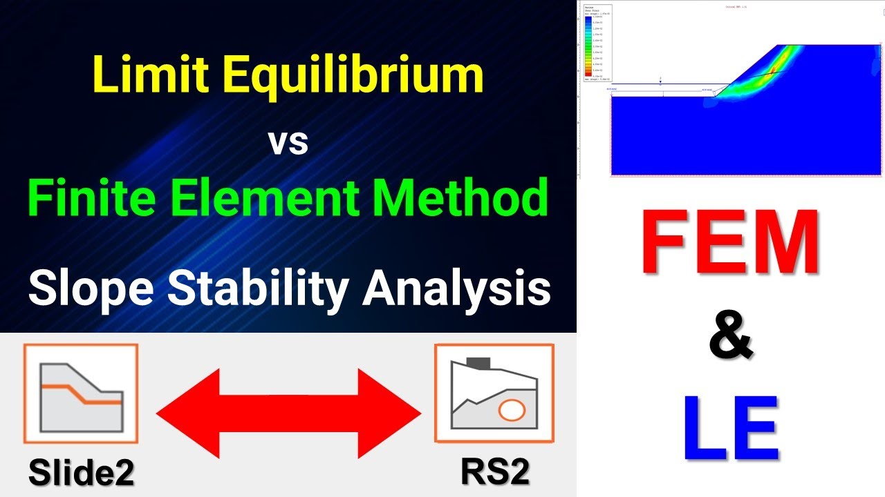 Limit Equilibrium And Finite Element Method For Slope Stability ...