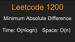 Minimum Absolute Difference - Leetcode 1200 - Python