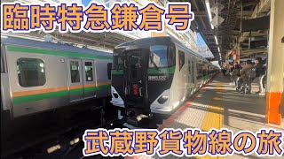 【臨時特急】激レア走行！臨時特急鎌倉号に乗って武蔵野貨物線を通ってきた！\