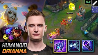 Humanoid Mid Orianna Build Luden's Tempest Phase Rush - LOL EUW 13.6