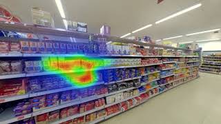 Mobile VR Shelf Test with Behavioural Data Heatmaps