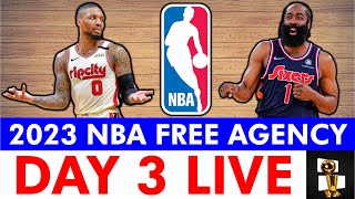 NBA Free Agency 2023 LIVE Day 3 - Damian Lillard & James Harden Trade Watch