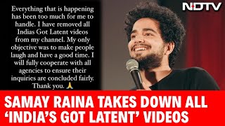 Samay Raina News | Comedian Deletes All 'India's Got Latent' Videos Amid Ranveer Allahbadia Row