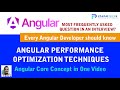 #Angular Optimization Techniques | How to optimize #Angular performance?#angular Interview Questions