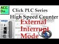 Click PLC High Speed Counter Input External Interrupt Mode