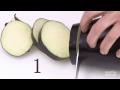 how to properly cut an eggplant with martha stewart