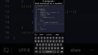 C program to find factorial of a number!👨💻