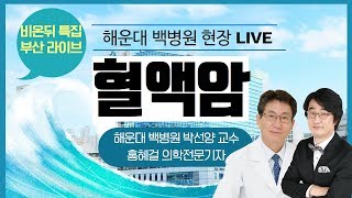 해운대백병원 현장라이브 (혈액암과 조혈모세포 : 박선양 교수, 홍혜걸 박사)