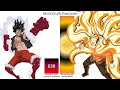 Naruto VS Luffy POWER LEVELS All Forms