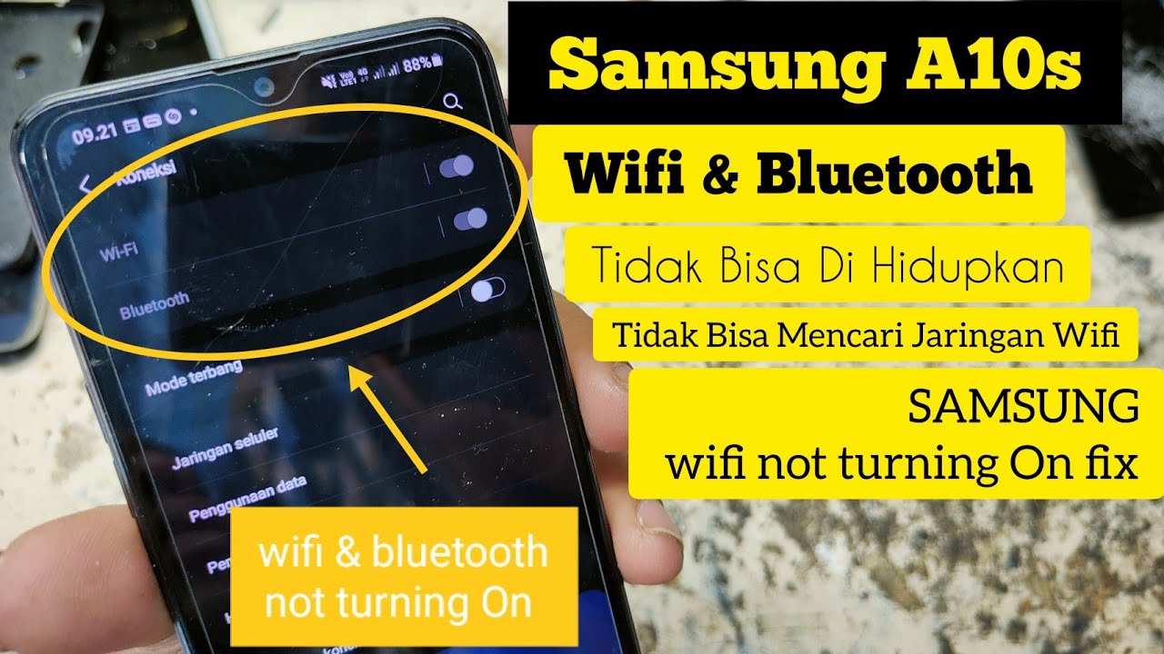 Salah Satu Penyebab Wifi & Bluetooth Tidak Bisa On // Wifi Not Turning ...