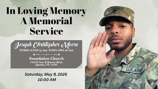 Memorial Service for Joseph Christopher Moore