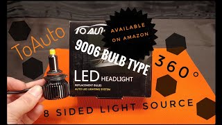 ToAuto 9006 LED Headlight Bulb Review